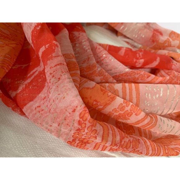 Womens Maurices Infinity Orange scarf 27" x 37" - Picture 14 of 14